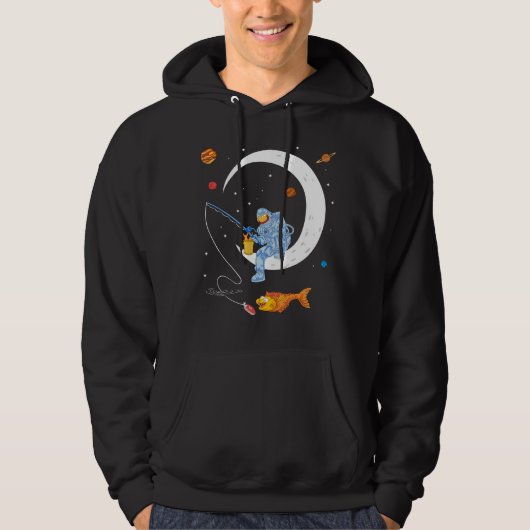 Astronautenfischerei Hoodie (Vorderseite)