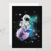 Astronautenfischerei in der Weltraumgalaxie Save The Date (Vorne/Hinten)