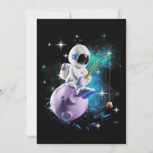 Astronautenfischerei in der Weltraumgalaxie Save The Date