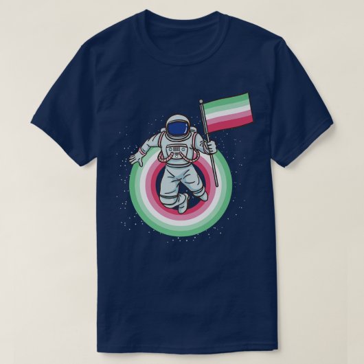 Astronautenflagge T-Shirt (Design vorne)