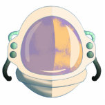 Astronautenfotoskulptur Fotoskulptur Magnet<br><div class="desc">Reflektion des Helms des Astronauten,  der Sternenstaub im Raum betrachtet.</div>