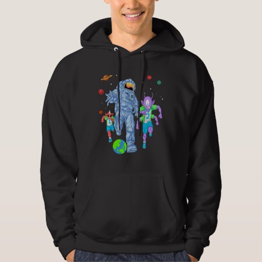 Astronautenfußball Hoodie (Vorderseite)
