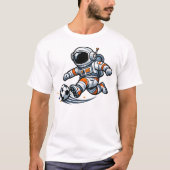 Astronautenfußball T-Shirt (Vorderseite)