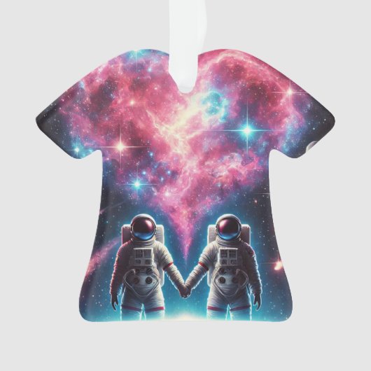 Astronautengalaxie Akrylorische Ornamente (Vorderseite)