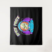 Astronautengeschenke für Erwachsene - Raumpilz Wandteppich (Vorderseite)