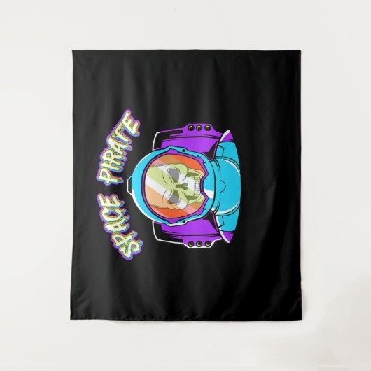 Astronautengeschenke für Erwachsene - Raumpilz Wandteppich (Vorderseite)