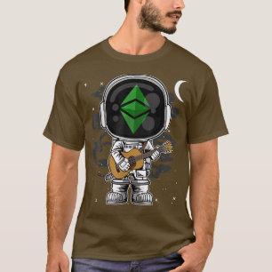 Astronautengitarre Ethereum Classic ETH Münze bis T-Shirt