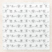 Astronautenglas-Untersetzer Glasuntersetzer (Vorderseite)