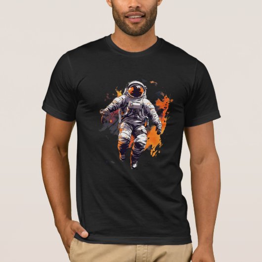 Astronautengrafisches T-Shirt (Vorderseite)