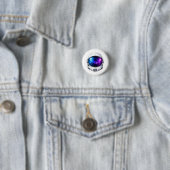 Astronautenhelm-Aufkleber Button (Beispiel)