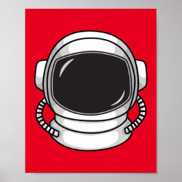 Astronautenhelm Poster