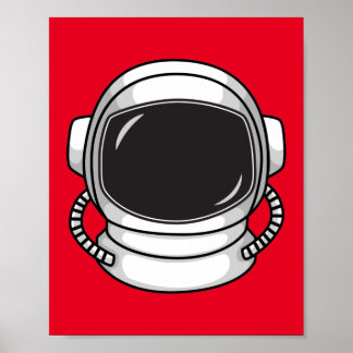 Astronautenhelm Poster