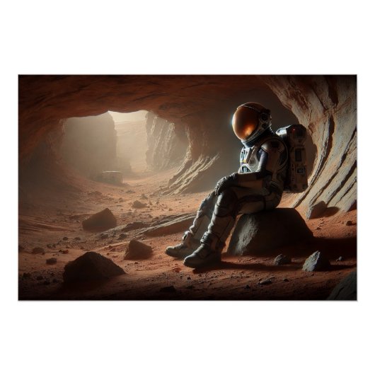 Astronautenhöhle Poster (Vorderseite)