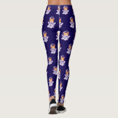 Astronautenhund Niedlicher Hundedesign Leggings (Rückseite)