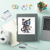Astronautenkatze Aufkleber (iPad Hülle)