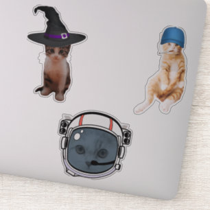 Astronautenkatze Aufkleber