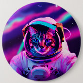 Astronautenkatze Button (Vorderseite)