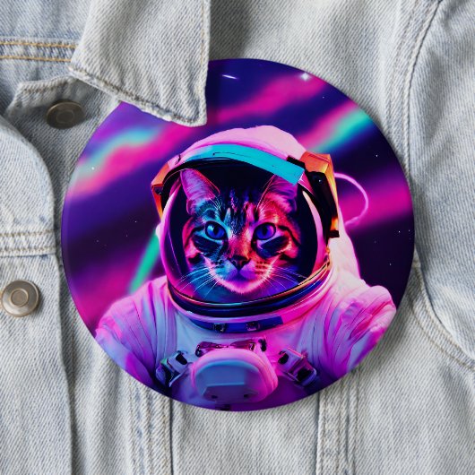 Astronautenkatze Button (Beispiel)