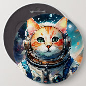 Astronautenkatze Button (Vorne & Hinten)
