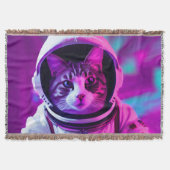 Astronautenkatze Decke (Vorderseite)
