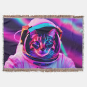 Astronautenkatze Decke (Vorderseite)