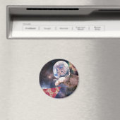 Astronautenkatze, die eine Pizzasuppe jagt Magnet (In Situ (Geschirrspüler))
