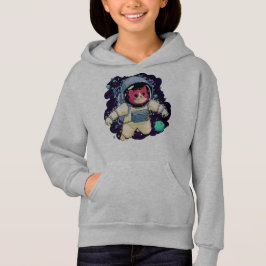 Astronautenkatze farbig hoodie