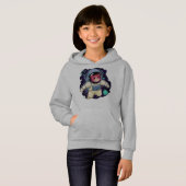 Astronautenkatze farbig hoodie (Vorne ganz)