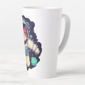 Astronautenkatze farbig milchtasse (Rechte Ecke)