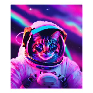 Astronautenkatze Fotodruck
