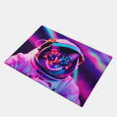 Astronautenkatze Fußmatte (Schrägansicht)