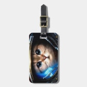 Astronautenkatze Gepäckanhänger (Vorderseite vertikal)