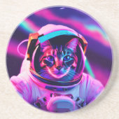 Astronautenkatze Getränkeuntersetzer (Vorne)