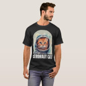 Astronautenkatze Großlogos T-Shirt (Vorne ganz)