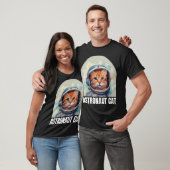 Astronautenkatze Großlogos T-Shirt (Unisex)