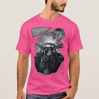 Astronautenkatze im All T-Shirt