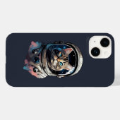 Astronautenkatze im Weltraum Kunst Case-Mate iPhone Hülle (Rückseite (Horizontal))