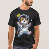 Astronautenkatze in Schwierigkeiten T-Shirt (Vorderseite)
