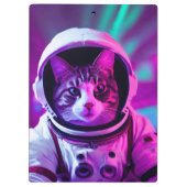 Astronautenkatze Klemmbrett (Rückseite)