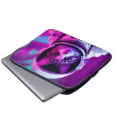 Astronautenkatze Laptopschutzhülle (Vorne Knopf)