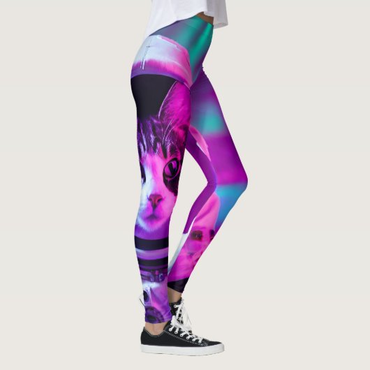 Astronautenkatze Leggings (Rechts)