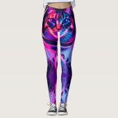 Astronautenkatze Leggings (Vorderseite)