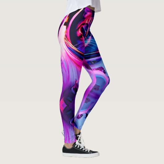 Astronautenkatze Leggings (Rechts)