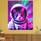 Astronautenkatze Leinwanddruck (Insitu (Wohnzimmer))