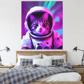 Astronautenkatze Leinwanddruck (Insitu (Schlafzimmer))