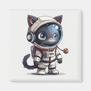 Astronautenkatze Magnet