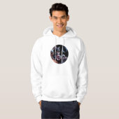 Astronautenkatze mit Planet Hoodie (Vorne ganz)