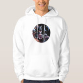 Astronautenkatze mit Planet Hoodie (Vorderseite)