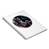 Astronautenkatze mit Planet Notizblock (Rechte Seite)