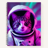 Astronautenkatze Notizblock (Vorderseite)